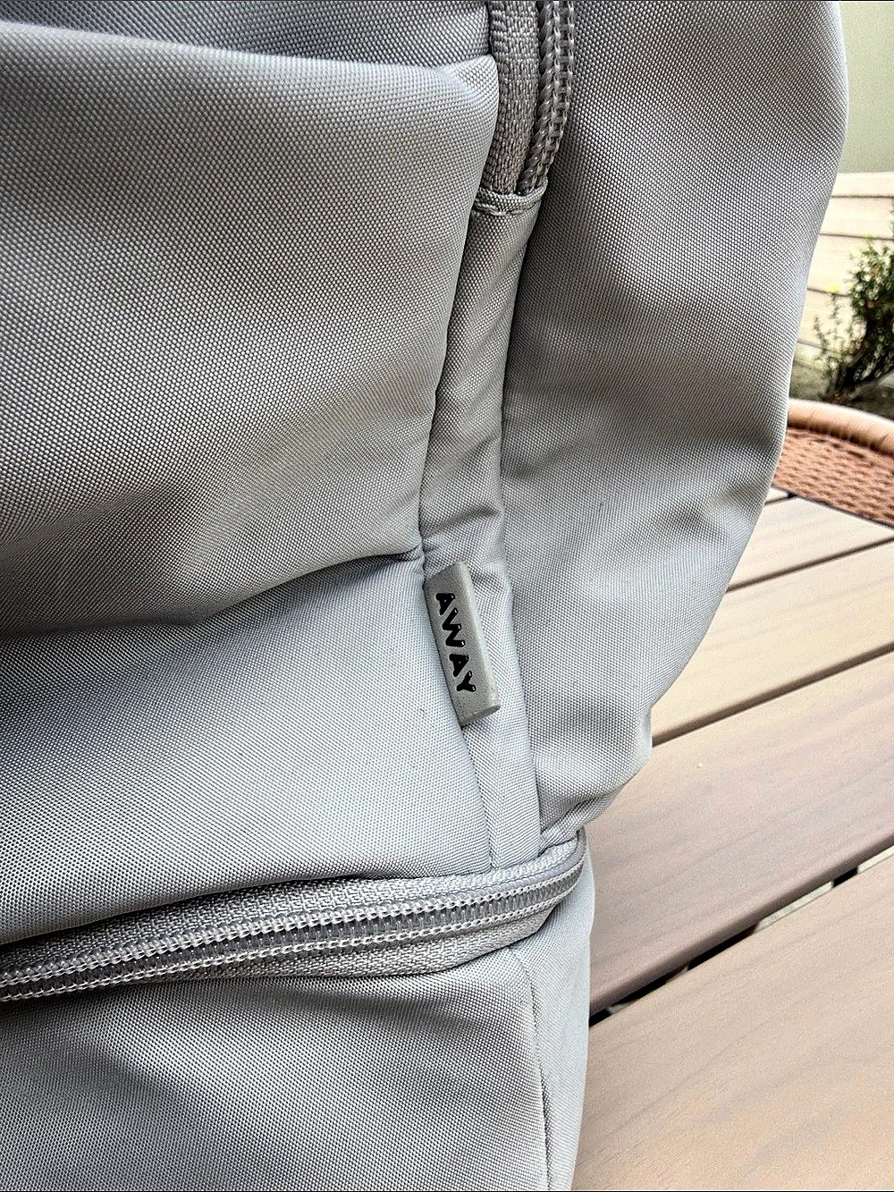 Away Double Diaper Backpack in Gray Like New - Picture 6 of 8